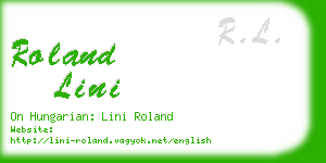 roland lini business card